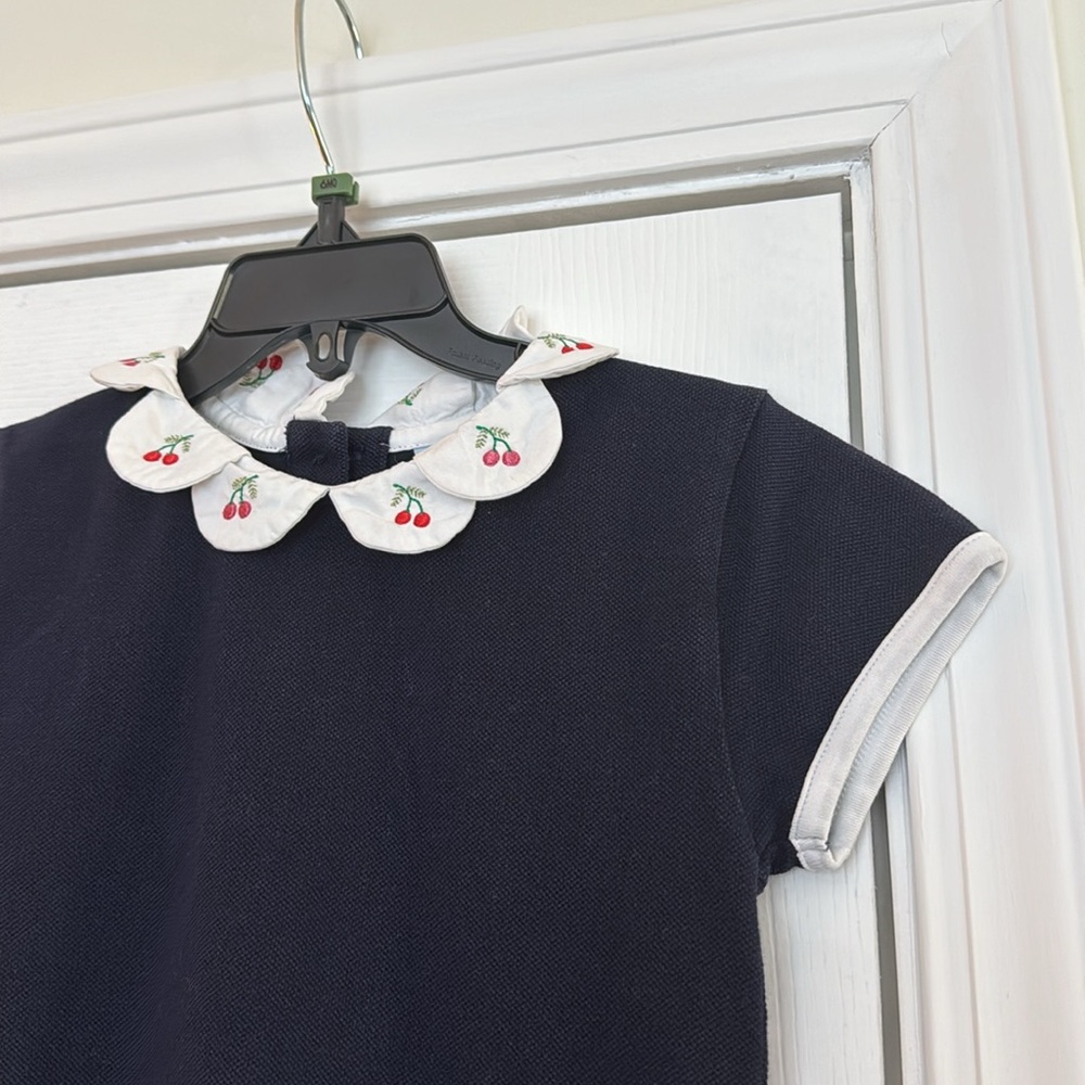 Bella Bliss Girls Embroidered Collar Dress - Picture 2 of 7